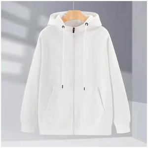 Sweat à capuche zippé unisexe de qualité supérieure, tenue décontracté en coton uni, capuche avec cordon de serrage, broderie personnalisée, impression numérique, hiver ODM - Product Image 6