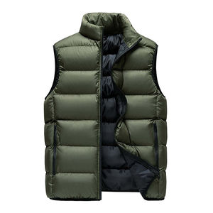 Haute Qualité À La Mode Hiver Vers Le Bas Puffer Gilet À Capuche Gilet Demi Veste Sans Manches pour Hommes Puffer Gilet pour Hommes - Product Image 1