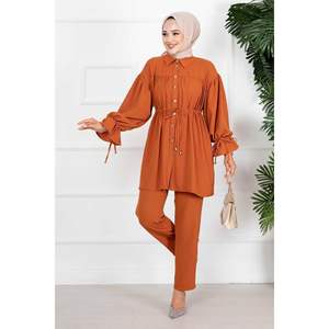 Princess Aerobin Ensemble 2 pièces modeste Hijab Tan avec accessoire gratuit - Product Image 3