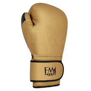Guantes de Boxeo de Piel Sintética PU de Alta Calidad, Diseño Personalizado, Impermeables y Resistentes al Viento, Tallas 8oz y 12oz, Logotipo Personalizado, Muay Thai FASMIC - Product Image 3