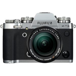 กล้องวิดีโอดิจิตอลมิเรอร์เลส Silver Renewed X-T3 พร้อมเลนส์ซูม XF18-55 มม. ชุดเซ็นเซอร์ HD CMOS ราคาประหยัด - Product Image 6