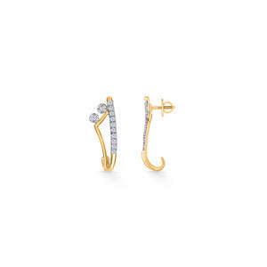 ต่างหูห่วงประดับมุกชุบทองคำขาว 14k ดีไซน์เก๋ ทันสมัย เหมาะเป็นของขวัญ - Product Image 4