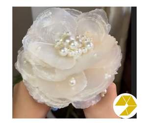 Flor de boda de concha marina romántica para Ceremonia de playa Flor de boda de concha marina ramo hecho a mano perfecto para regalo de novia del océano - Product Image 3