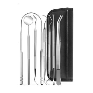 Juego de Instrumentos Dentales de 6 Piezas de Acero Inoxidable, Kit Preparado por Dentistas con Pinzas de SurgiRight - Product Image 6