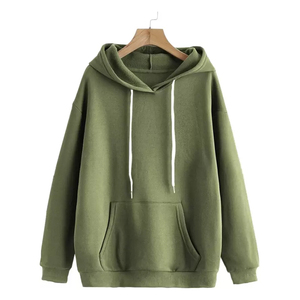 Sweat à capuche pour femme tendance et écologique, 100% coton molletonné, respirant, doux, manches longues, coupe confortable, logo personnalisé sur le devant en 3D - Product Image 1