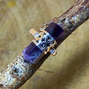 Venta al por mayor de plata esterlina 925 amatista hecha a mano forma de lápiz declaración anillo de mujer regalo de compromiso a precio de fábrica - Product Image 6