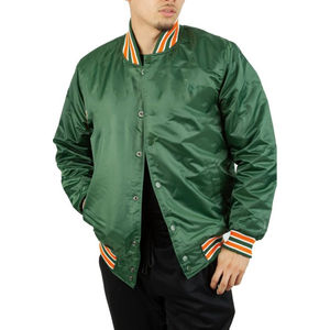 แจ็กเก็ตเบสบอลผ้าซาตินสำหรับผู้ชายเสื้อแจ็คเก็ตผ้าซาตินระบายอากาศ - Product Image 1
