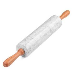 Support en bois pour rouleau à pâtisserie en marbre vert, meilleur produit de vente, ustensile de cuisine, chapati et pâtisserie - Product Image 3