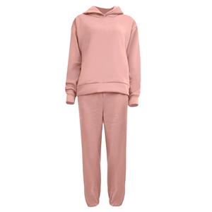 ชุดวอร์มแฟชั่นโอเวอร์ไซส์สำหรับผู้หญิงชุดสเวตเชิ้ตและกางเกงทรงหลวมขนาดใหญ่พิเศษสำหรับฤดูใบไม้ร่วงและฤดูหนาว - Product Image 4