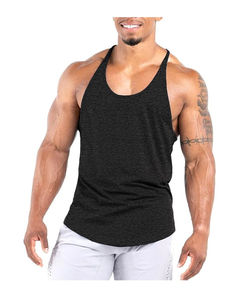 Soft material <b>Men</b> Gym <b>Singlet</b> Knitted Plus Size Custom logo best manufacturing Tank Top high demanding Anti-shrink Gym <b>Singlets</b> - Product Image 4