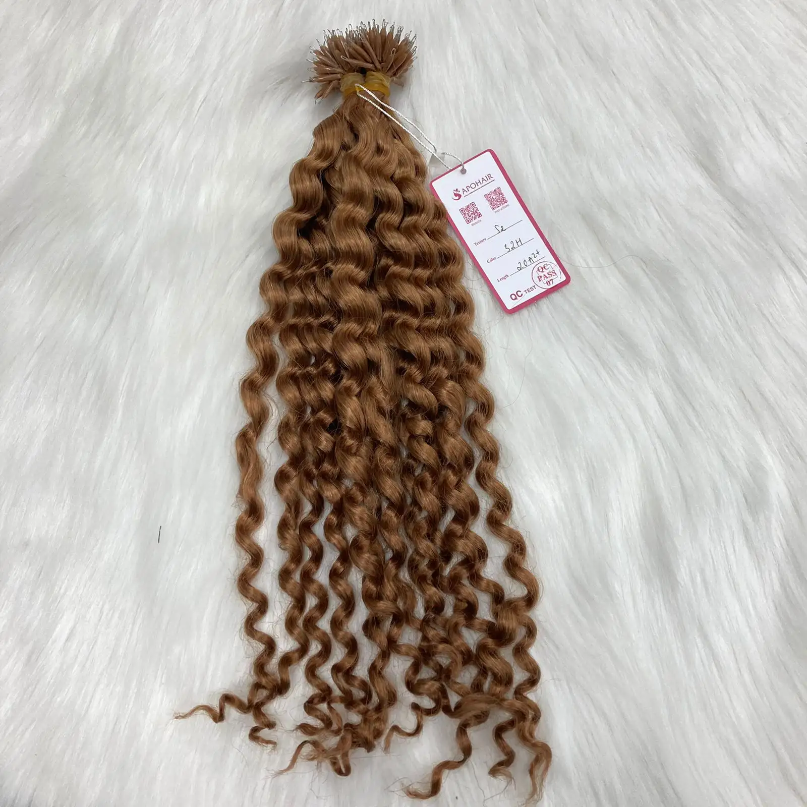 Hot Product Diepe Golvende Natuurlijke Krul Extensie Remy Human Hair Extension 1G/Tip Geen Wirwar No Shedding Nano Ringen Extensions