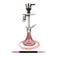Chicha moderne en aluminium de qualité supérieure, kit complet, construction durable, tuyau souple, logo personnalisé, coffret cadeau de luxe, événements, salons