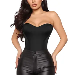 Sexy Corset Underbust Women Elegant Corset Curve Shaper Modeling Strap  Slimming Waist Belt Solid Color Corset Drop Shipping