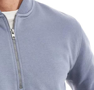 Top tendance trimestre 1/4 demi fermeture éclair pull sweat goutte épaule lourd 100% coton 320GSM surdimensionné hommes fermeture éclair à capuche - Product Image 5