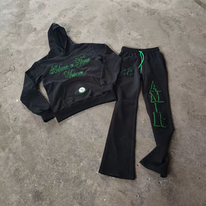 ชุดวอร์มผ้าฟลีซสองชิ้นสำหรับผู้ชายใหม่ชุดวอร์มผ้าคอตตอนรุ่นเฮฟลีซออกแบบได้ตามต้องการ - Product Image 1