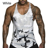Débardeur sans manches pour hommes Camo Athletic Fitness Vest avec Muscle Stringer Débardeur unique Vêtements d'été pour la musculation