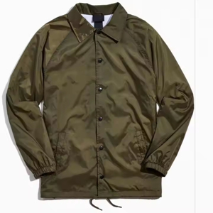 เสื้อนอกน้ำหนักเบาสำหรับผู้ชาย, แจ็กเก็ตโค้ชลำลองดีไซน์สตรีทแวร์พร้อมฝาปิดด้านหน้า - Product Image 5