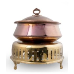 Réchaud à buffet rond en or rose King International, acier inoxydable de qualité supérieure, élégant, pour la restauration et l'hôtellerie - Product Image 5