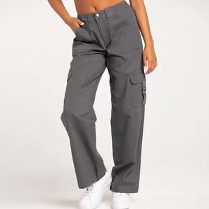 Pantalon cargo ample décontracté tendance pour femmes, respirant, style streetwear, pantalon large, salopette ample, pantalon long avec poches - Product Image 2