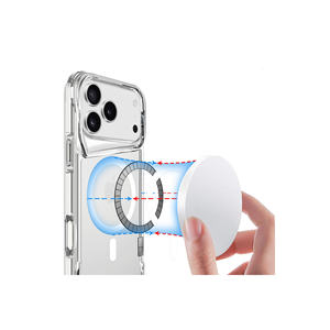 Coque arrière transparente en silicone antichoc compatible MagSafe pour téléphone portable Plus - Product Image 5