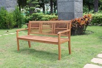 Banc en bois massif de style moderne Conception simple pour les loisirs intérieurs et extérieurs pour les parcs, les villas et les écoles