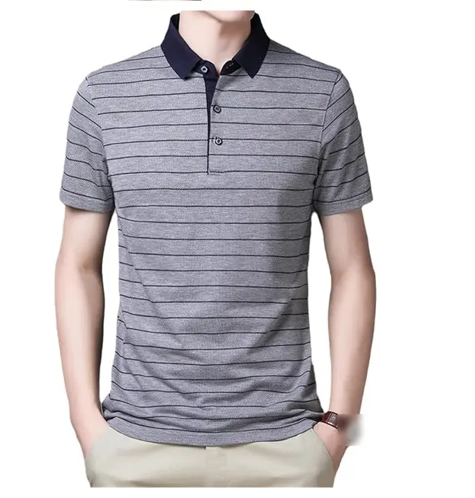 थोक नए बिजनेस वियर कपड़े कैजुअल फैशन पुरुष टॉप डिजाइन 100% सूती पोलो टी शर्ट पुरुषों के लिए गर्म बिक्री सांस लेने योग्य