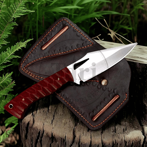 Cuchillo de Camping de Hoja Fija Hecho a Mano con Funda de Cuero, Uso Pesado, Etiqueta Privada OEM, Envío Directo, Afilado - Product Image 4