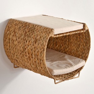 Essentiels pour animaux de compagnie en gros, lit-nid en jacinthe d'eau, lits pour chatons et chiots, panier de cage tissé à la main - Product Image 5