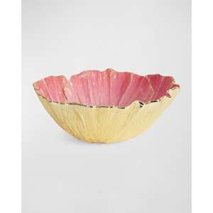 Bol en émail blanc, artisanat en métal, plat de service décoratif, fournitures pour événements, décoration de table de fête, bols d'accent, style américain - Product Image 5