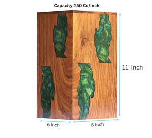 Urnas de cremación de resina de palisandro para cenizas humanas, urnas de entierro para adultos para columbario, caja de madera, cenizas funerarias grandes - Product Image 6