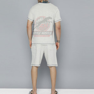 Servicio OEM Conjunto de Camiseta y Pantalones Cortos Transpirables de Verano para Hombre, Hechos de Algodón, Venta al Por Mayor - Product Image 3