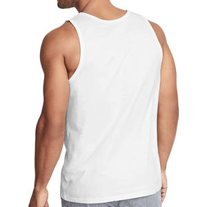 Fitness entraînement débardeur pour hommes musculation porter couleur unie hommes débardeur avec col rond respirant entraînement été Fitness - Product Image 3