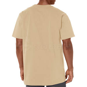 เสื้อยืดผู้ชายโอเวอร์ไซส์แฟชั่นล่าสุดผ้าแคนวาสแบบแห้งเร็วระบายอากาศได้ดีพิมพ์โลโก้ตามสั่งทำจาก220กรัม - Product Image 3