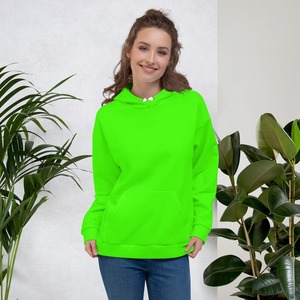 Sudadera con capucha de alta calidad al por mayor, diseño minimalista, color liso. - Product Image 3