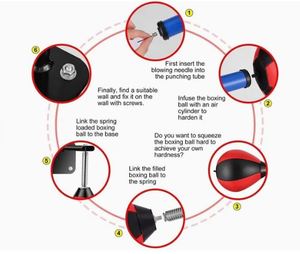 <b>Boxing</b> Training <b>Boxing</b> Punching Speed <b>Ball</b> Customized Logo Packing Pu Leather Double Ended Speed <b>Ball</b> - Product Image 3
