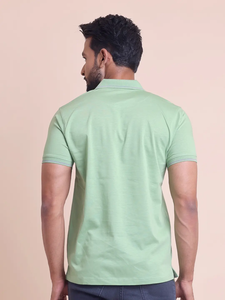 100% ผ้าฝ้ายพรีเมี่ยมสำหรับผู้ชาย, เสื้อยืดแขนสั้นคอโปโลมีสไตล์และความสบายสูงสุดพร้อมความยืดหยุ่นสำหรับสวมใส่สบาย - Product Image 6