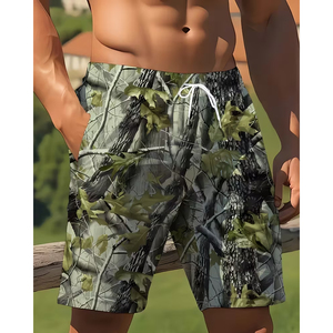 Hip Hop Casual Men's Shorts Mesh Brand Custom Gym Anti Wrinkle <b>Windproof</b> Breathable Heat-Transfer Printed Canvas Drawstring - Product Image 2