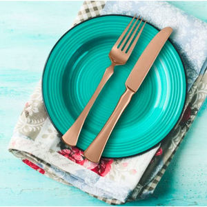 Ensemble de couverts en laiton avec couverts parfaits plaqués couleur or pour la table du restaurant de l'hôtel et l'utilisation d'occasion de mariage - Product Image 6