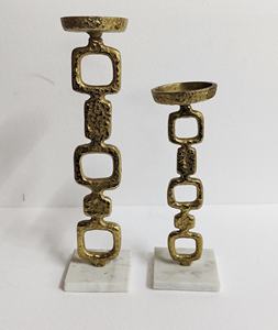 Bougeoir en métal pour table à manger, décoration de maison, fête de noël, bougeoir couleur or pour la maison, villa, dîner et mariage - Product Image 3