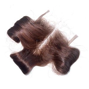 Vente chaude Bouncy Color 100% Vietnamien Vierge Cheveux Humains Fermeture Ensemble Cheveux Tissage Extensions Machine Double Trame - Product Image 5