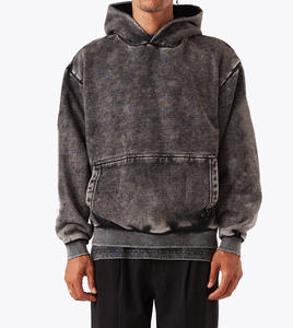 100% impression numérique coton lourd tenue décontracté hommes sweats à capuche surdimensionné impression personnalisée pull coton sweats à capuche personnalisés - Product Image 3