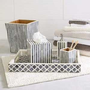 Hot Sale Attractive Bone Inlay <b>Bathroom</b> Accessory Collection Reasonably Priced <b>Set</b> - Product Image 2