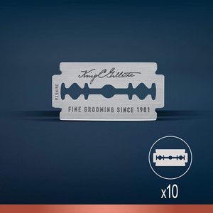 Cuchillas de Repuesto para Maquinilla de Afeitar de Doble Filo Gillette King C de Procter & Gamble |   Acero Inoxidable |   Paquete de 10 Piezas para Venta al por Mayor - Product Image 3