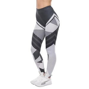 Superbe qualité Legging femme gris foncé 100% coton impression Fitness Leggings dernière mode taille haute femme Leggings pantalons de Yoga - Product Image 1