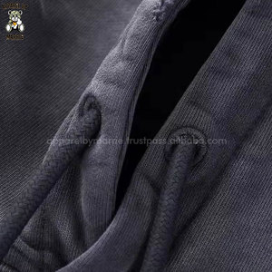 เสื้อฮู้ดดี้ผู้ชายสไตล์ดิสเทรส ผลิตจากโรงงาน ผ้าฝ้ายนุ่ม สำหรับแฟชั่นแนวสตรีท ชุดลำลอง กิจกรรมกลางแจ้ง ท่องเที่ยว และใช้สำหรับผู้ใหญ่ - Product Image 5