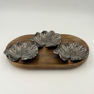 Juego de 3 Recipientes para Frutos Secos con Bandeja de Madera para Regalos de Boda, Aniversario, Año Nuevo, Cumpleaños, Día de la Madre, San Valentín, etc. - Product Image 4