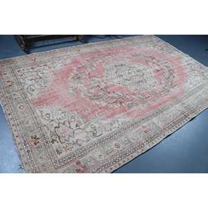 พรมตุรกีโบราณ ขนาดใหญ่พิเศษ 6.7x10.7 ฟุต พรมเปอร์เซียสีแดงขาว - Product Image 2