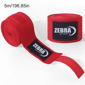 Vendas de Boxeo de Algodón Personalizadas de 5 Metros - Protección de Muñeca Transpirable y Ecológica para Entrenamiento de MMA y Boxeo Tailandés - Product Image 3