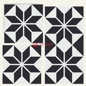Baldosa de Cemento 200x200 Hecha a Mano con Fuerte Carácter Marroquí y Detalles Artísticos. - Product Image 1