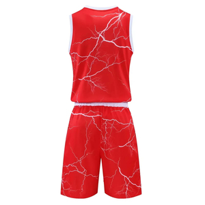Kit de hombre, camisetas de baloncesto, equipo de juego para adultos, uniforme de manga corta, chaleco de entrenamiento y pantalones cortos, chaleco de baloncesto para adultos - Product Image 2